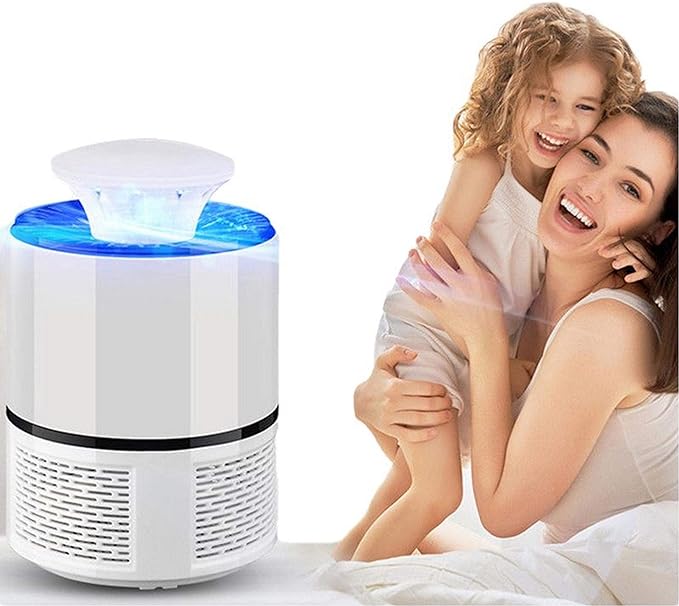 Mosquito Trap with Killer Lamp | Eco Friendly Chemical Free USB Connected UV LED Light Fly Bug Di-Speller with Suction Fan Repellent Lamp