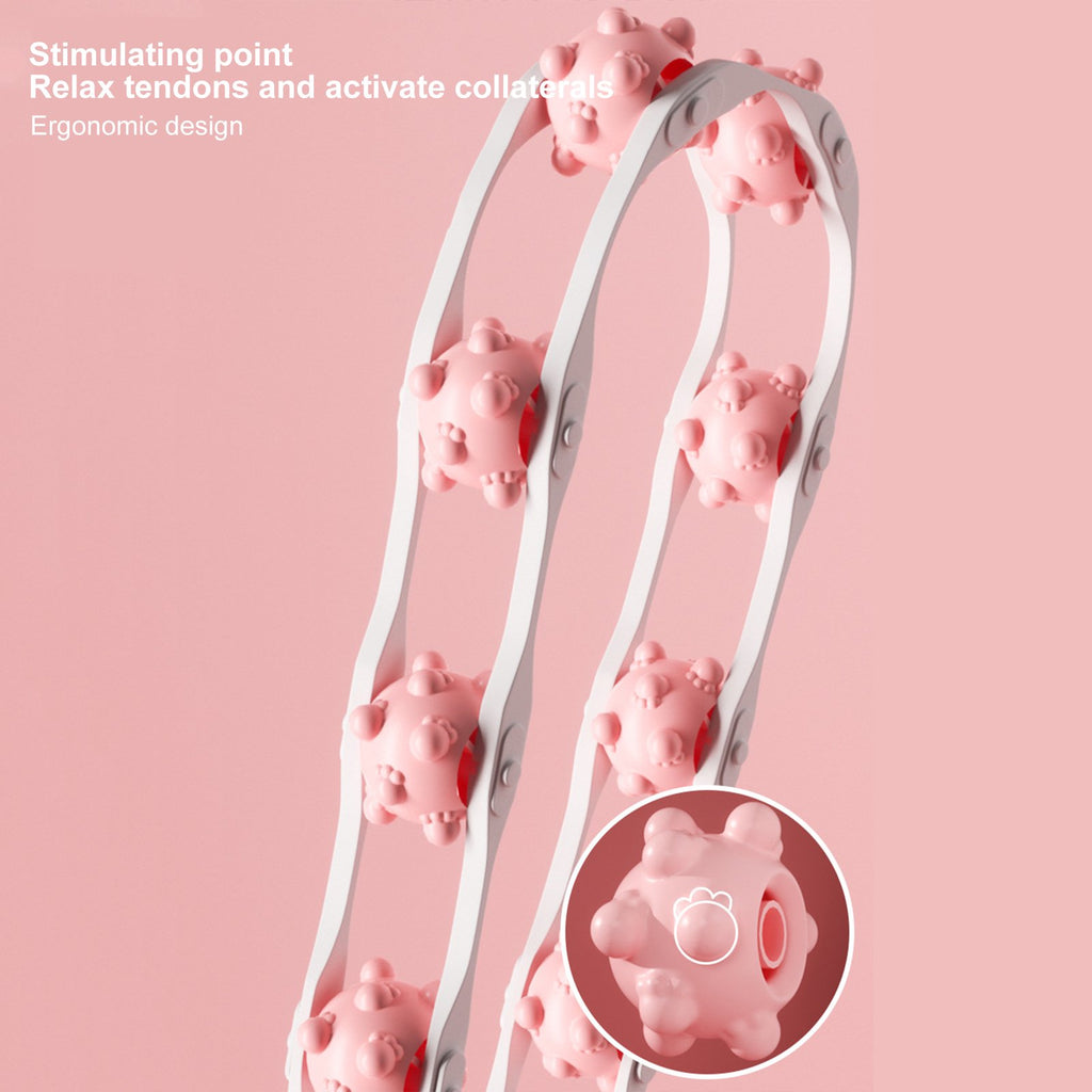 Multifunctional Bump Ball Full body massager | Muscle Relaxation Body Massage 8 Balls Ergonomic Handle Roller