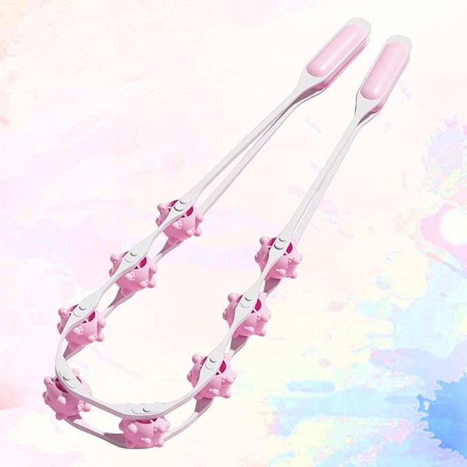 Multifunctional Bump Ball Full body massager | Muscle Relaxation Body Massage 8 Balls Ergonomic Handle Roller