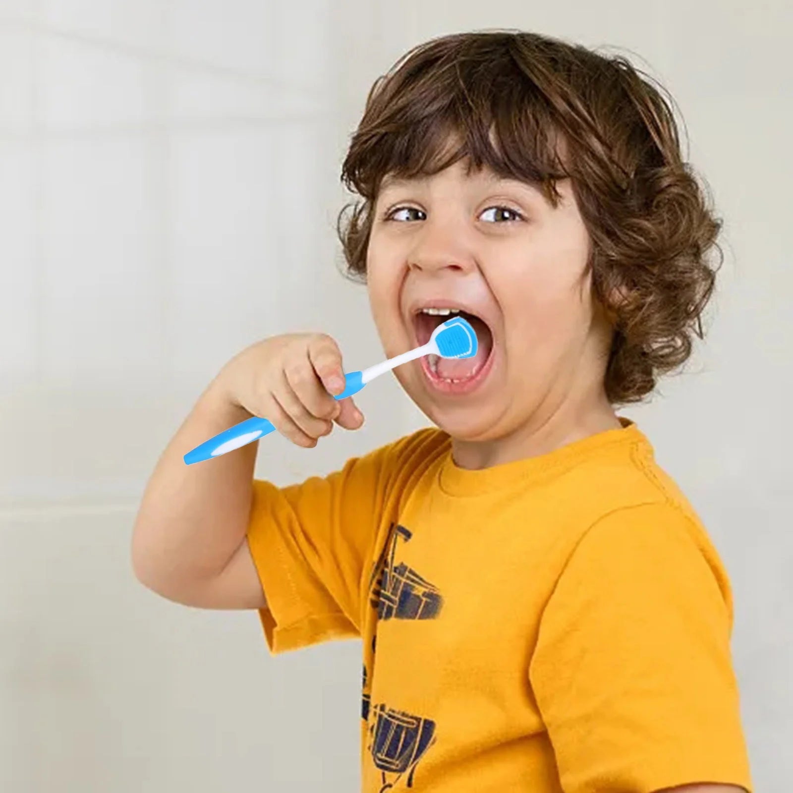 Tongue Cleaner Brush with Soft Silicone Bristles – Oral Hygiene Tool for Fresh Breath & Bacteria Removal - Tongue Cleaner - Tongue Scraper - Bad Breath Remover - Random Color