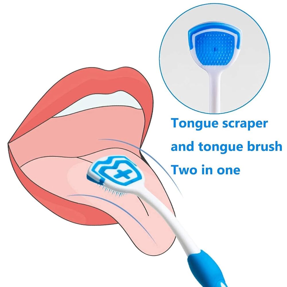 Tongue Cleaner Brush with Soft Silicone Bristles – Oral Hygiene Tool for Fresh Breath & Bacteria Removal - Tongue Cleaner - Tongue Scraper - Bad Breath Remover - Random Color