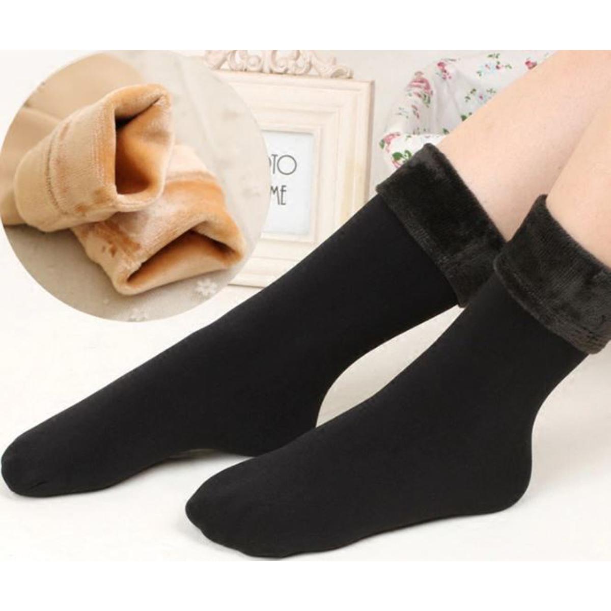Women’s Woolen Quarter Socks – Pack of 2 , Soft & Warm Winter Wear, Elegant Style, Flexible Size, Comfortable Daily Use, Available in Black & Skin Colors