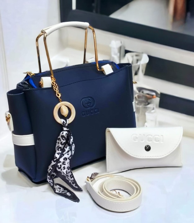 Ladies Handbag With Match Small Pouch Elegant Design Premium Quality
