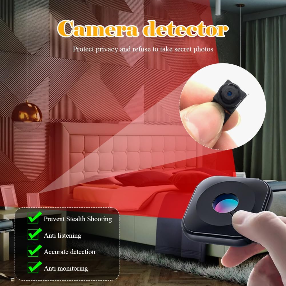 Wireless Hidden Camera Detector – Portable Anti‑Spy Bug Sweeper for Privacy Protection