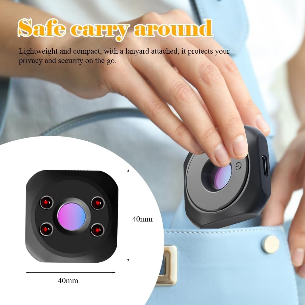 Wireless Hidden Camera Detector – Portable Anti‑Spy Bug Sweeper for Privacy Protection