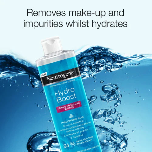 Neutrogena Hydro Boost Triple Micellar Water | Neutrogena Makeup Remover 400ml