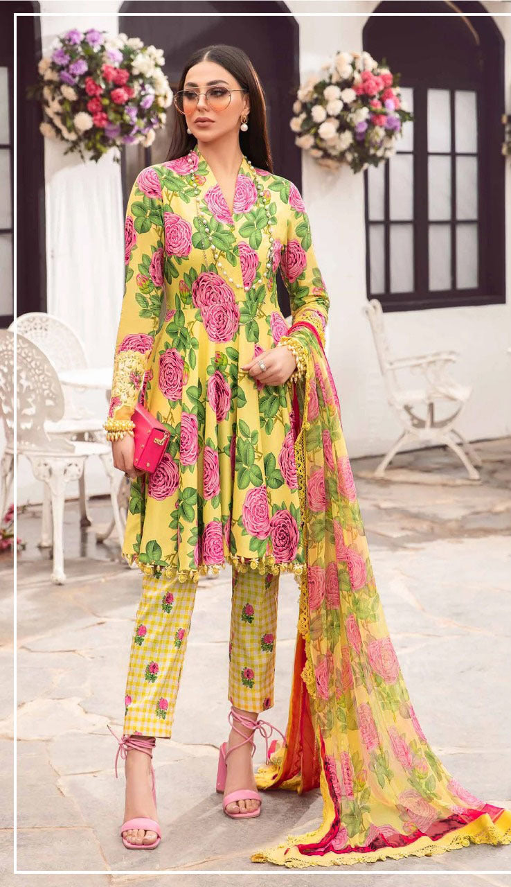 Maria.b Lawn | Unstitched Collection 3 Pieces Casual Wear| Summer 24