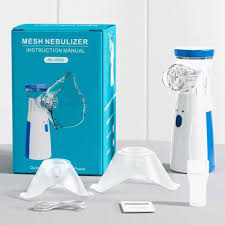 Portable Mesh Nebulizer USB & Battery Operated | Mini Nebulizer With Mask | Personal Inhaler for Efficient Respiratory Care