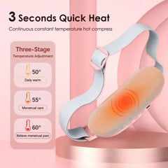 Cramp Belt Heating Pad Menstrual Cramp Relieve Therapy Vibration Massager Heating Belt (random Color)