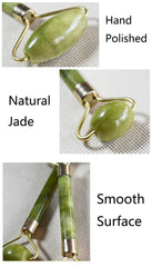 Jade Roller & Gua Sha Set Face Roller And Gua Sha Facial Tools For Skin Care Routine And Puffiness-green