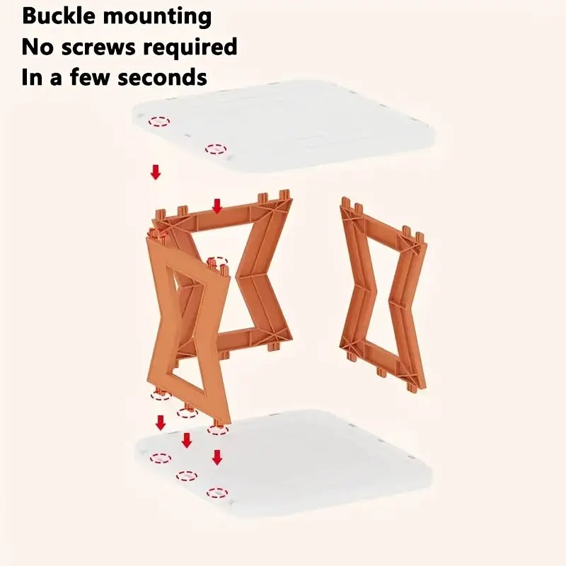 6 Floor Shoe Rack - 6 Tier Shoe Rack - Shoe Rack- Unique X Design Shoe Rack- High Quality - Without Box -