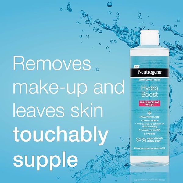 Neutrogena Hydro Boost Triple Micellar Water | Neutrogena Makeup Remover 400ml